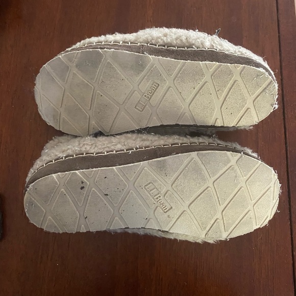 LL Bean Cozy Slipper Booties, Pile Fleece - Picture 3 of 5